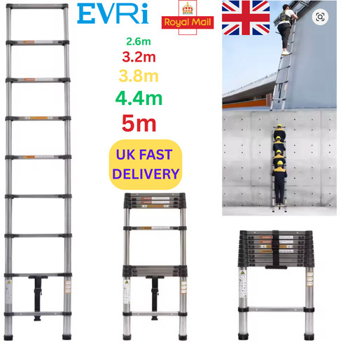 Telescopic ladder extendable - telescopic,