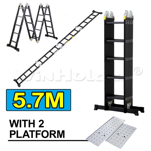 Aluminium folding - 5.7m,