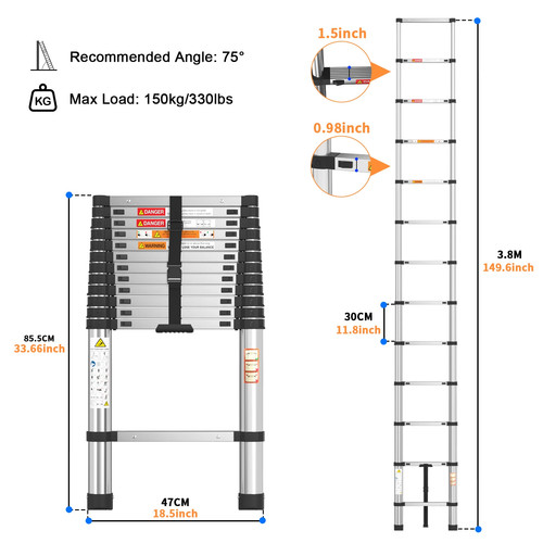 Feytory telescopic - 3.8m,