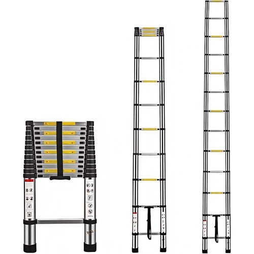 Telescopic ladder 12 - telescopic, 3.8m