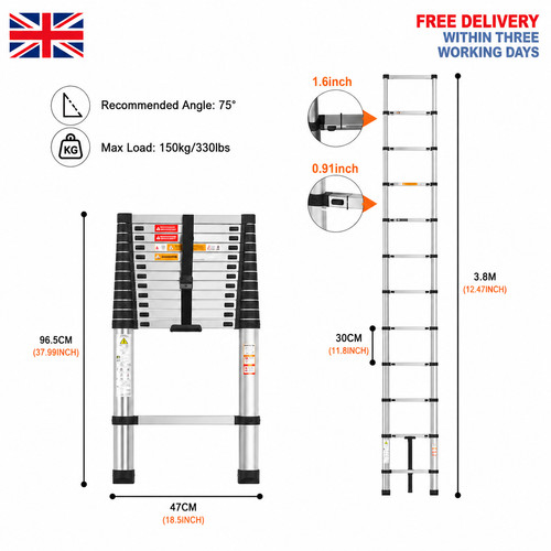 Heavy duty steel - heavy, telescopic