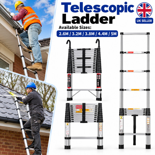 Telescopic ladder stainless - telescopic,