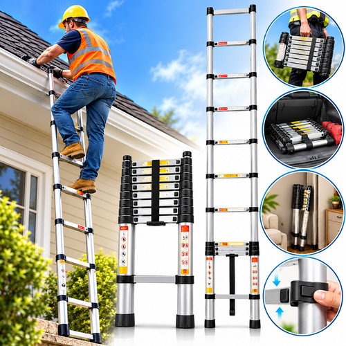 Telescopic ladder extendable - telescopic,