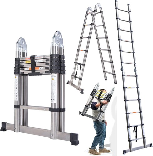 Telescopic ladder - 3.8m,
